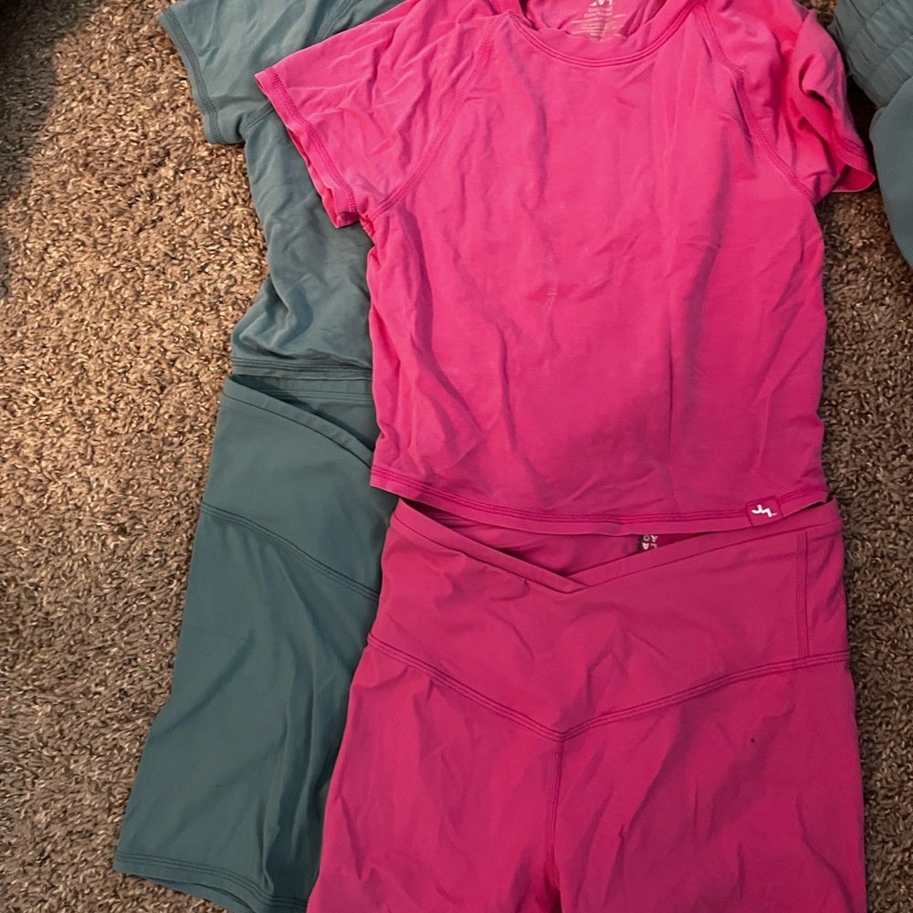 Pink and Teal Activewear Set